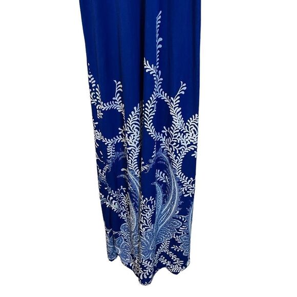 Elegant Blue halter Maxi Dress - Picture 2 of 8